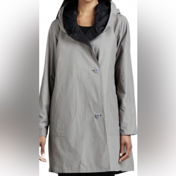 Eileen Fisher reversible raincoat ex large - Picture 3 of 3